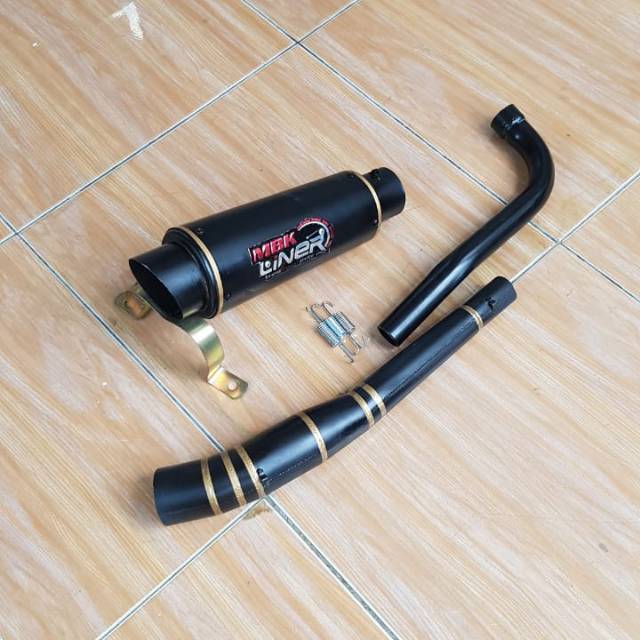 KNALPOT SUPRA 125 PRO LINER BLACK DOV