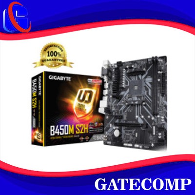 Gigabyte Motherboard B450M S2H Micro ATX Socket AM4 2 x DDR4