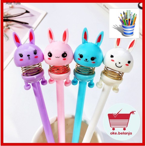 

Alat Tulis Pulpen Gel Karakter Lucu Per Kelinci Tinta Hitam 0.5mm OK0001