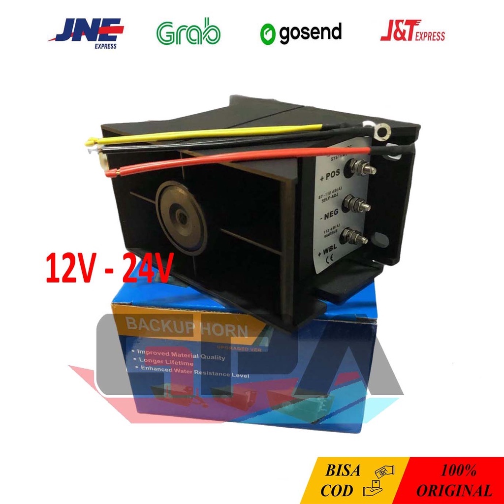 3 Suara Klakson Atret / Back Horn / Alarm Mundur / Back Buzzer Truck 12V 24V 48V