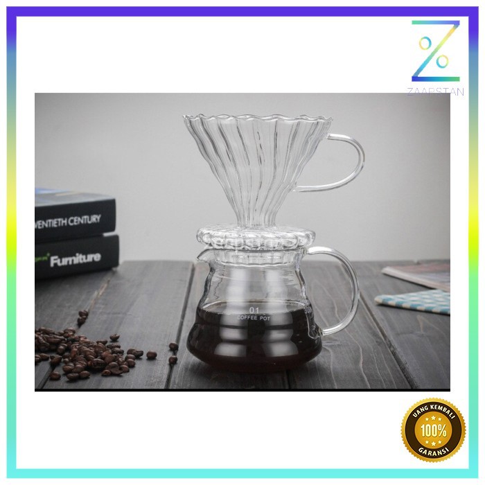 SELUNA Filter Penyaring Kopi V60 Glass Cone Coffee Filter Type 2 - SE101