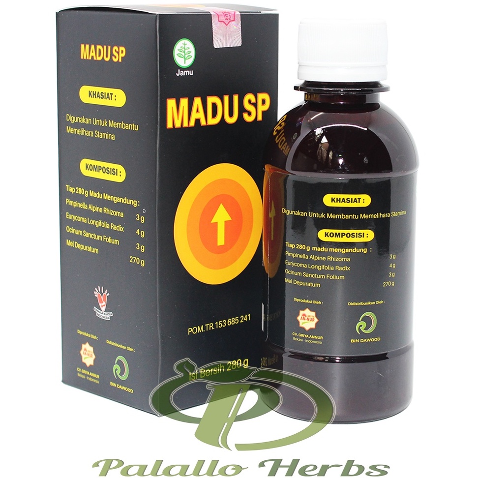 Madu SP BIN DAWOOD 280GR - Madu Herbal untuk Stamina Pria, POM Terdaftar