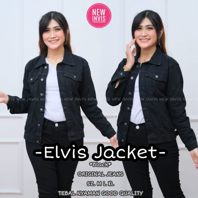 Jaket Jeans Wanita / Jacket Jeans / Jaket Jins / Jaket Wanita / Elvis Jacket / Denim Jacket