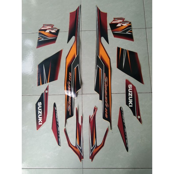 striping sticker Suzuki smash new 110 cc