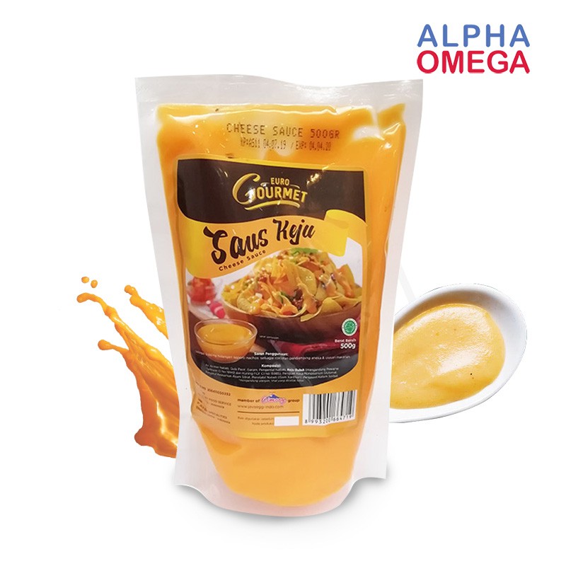

EURO GOURMET CHEESE SAUCE 500 GRAM - TOPPING SAUS KEJU KEMASAN