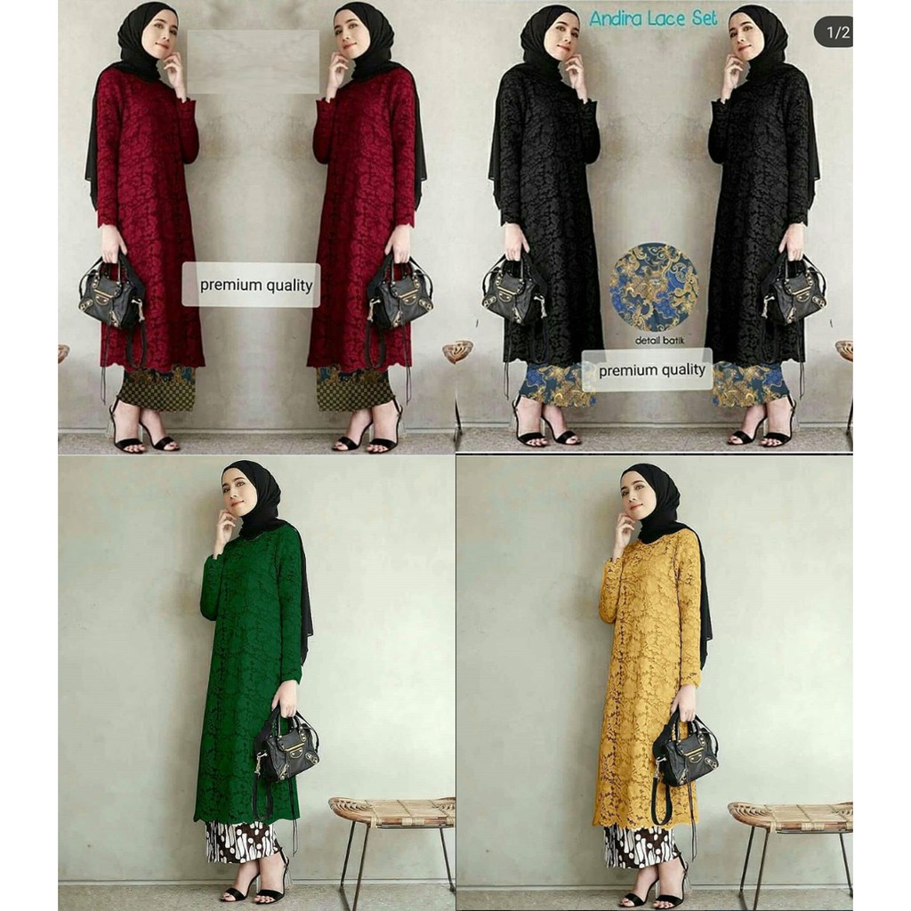 (DIJAMIN REALPICT) Tunik Brukat Corneli Gliter  ! TUNIK SIZE S  M L XL XXL XXXL JUMBO !! TUNIK PREMIUM LACE FARAH ANDIRA AMELIA LUCIA!!!