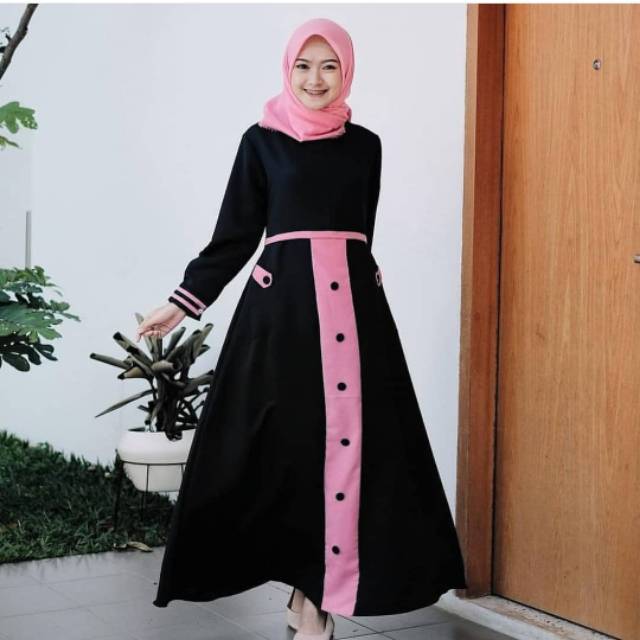 PREMIUM gamis perempuan gamis monalisa gamis syari long dress hijab gamis polos setelan  TYA DRESS