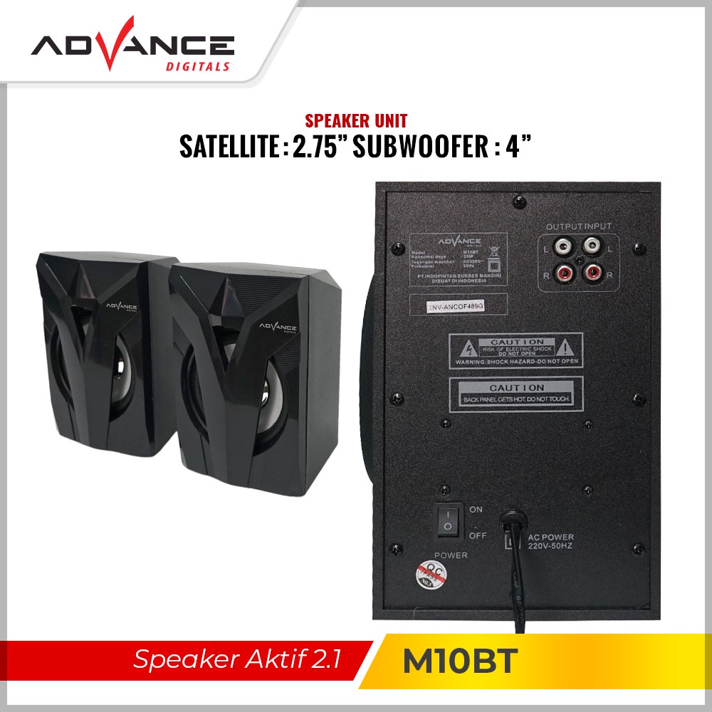 【READY STOCK】ADVANCE M10BT Speaker Stereo Bluetooth Xtra Bass Subwoofer Garansi Resmi 1 tahun