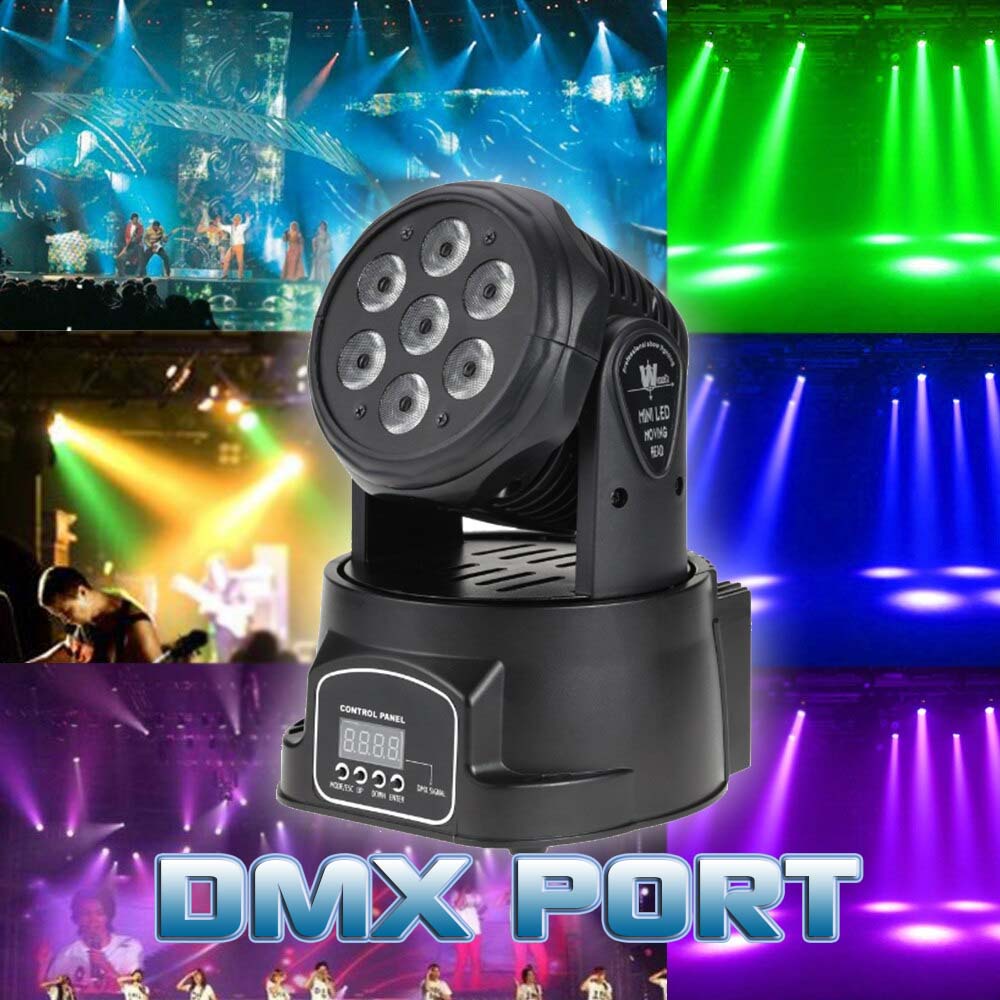 PAR LED par light Spotlight Lampu pesta Disco DJ DMX PORT Dance Club Moving Head light lampu tidur berbintang / High Brightness LED Mini Moving Head Wash Light 7x10w RGBW 4in1 leds advanced DMX 9/14 channels DJ Party Stage Lights