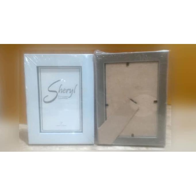 Pigura / Frame / Bingkai Foto 4R (10x15cm) - Bahan Fiber Warna Putih