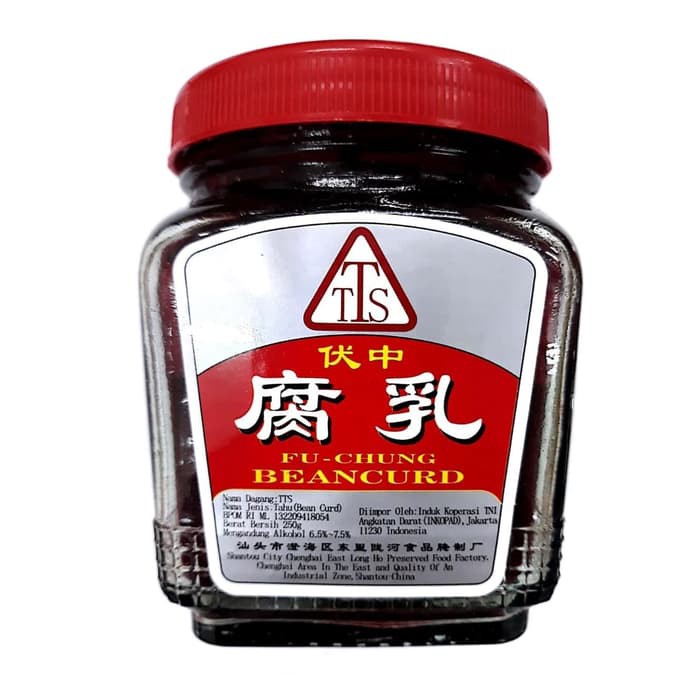 TTS Tahu Merah Fu Chung 250gr Tiongkok Tahu Fermentasi