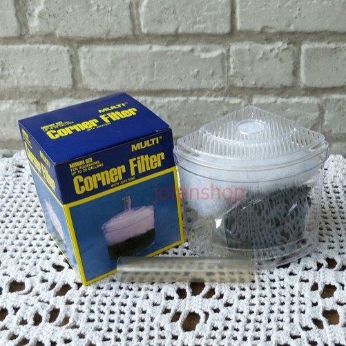 multi Corner Filter size Medium sedang sudut pojok aquarium aquascape