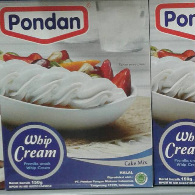 

Pondan whip cream 150gr