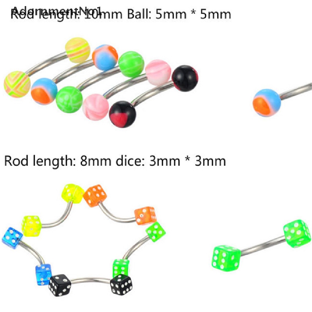 [AdornmentNo1] 105PCS Wholesale Bulk lots Body Piercing Eyebrow Jewelry Belly Tongue Bar Ring [new]