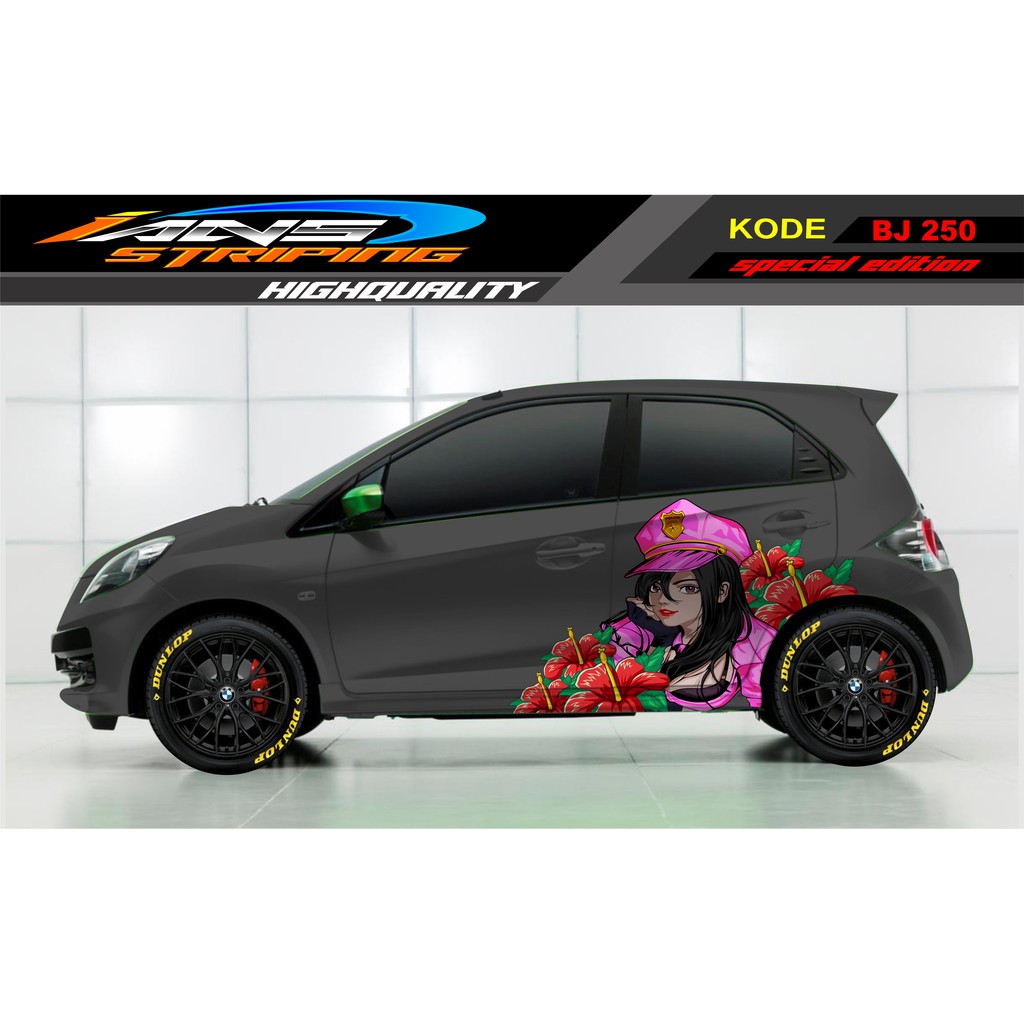 STIKER MOBIL BRIO, HONDA JAZZ, AGYA, SIGRA, YARIS, KARIMUN / STICKER MOBIL TERBARU