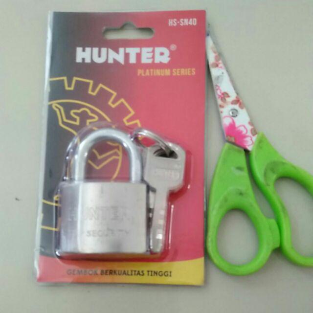 Gembok Chrome Hunter 40 Mm Pendek