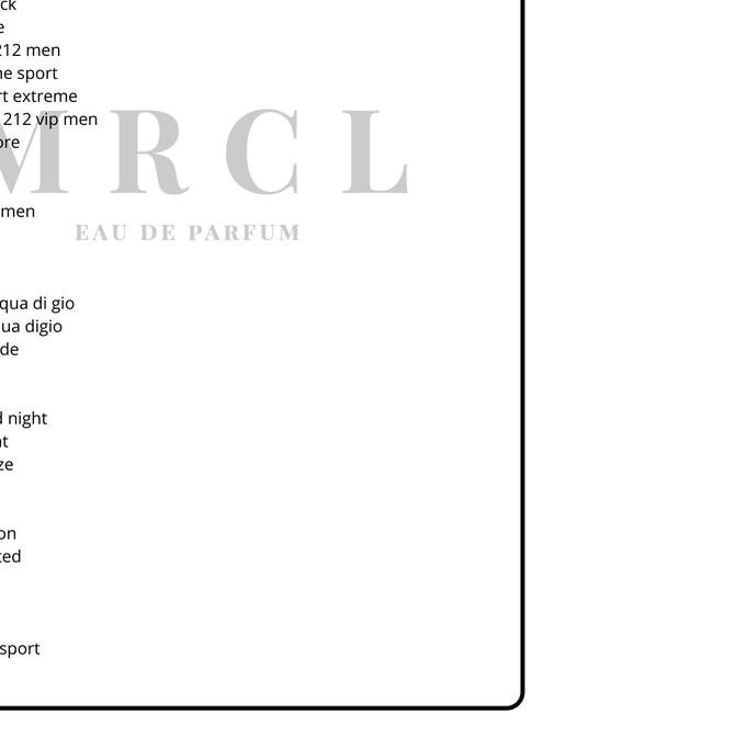 ➲ MRCL PERFUME FOR MAN ♞