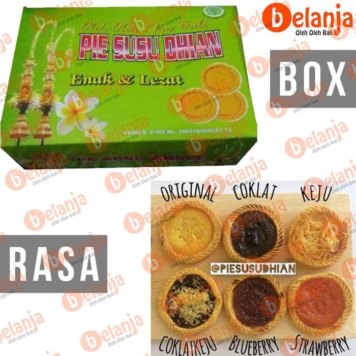 

Pie Susu DHIAN isi 25 pcs Oleh Oleh Khas Bali Strawberry