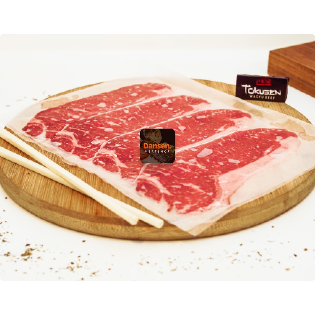 

(MIN PEMBELIAN 2 PCS/200GR) PREMIUM SIRLOIN SHABU SLICE BEEF TOKUSEN WAGYU MB 5