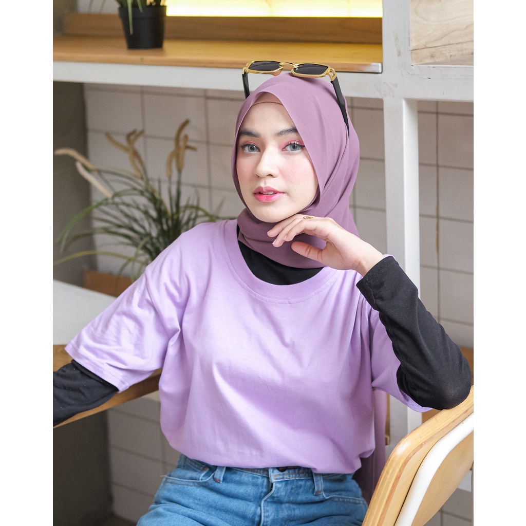 AFI - EC - Kaos Oversize Polos Lilac REAL KATUN