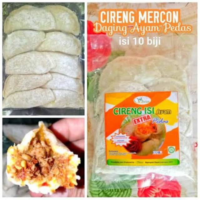 

Cireng isi ayam extra pedas
