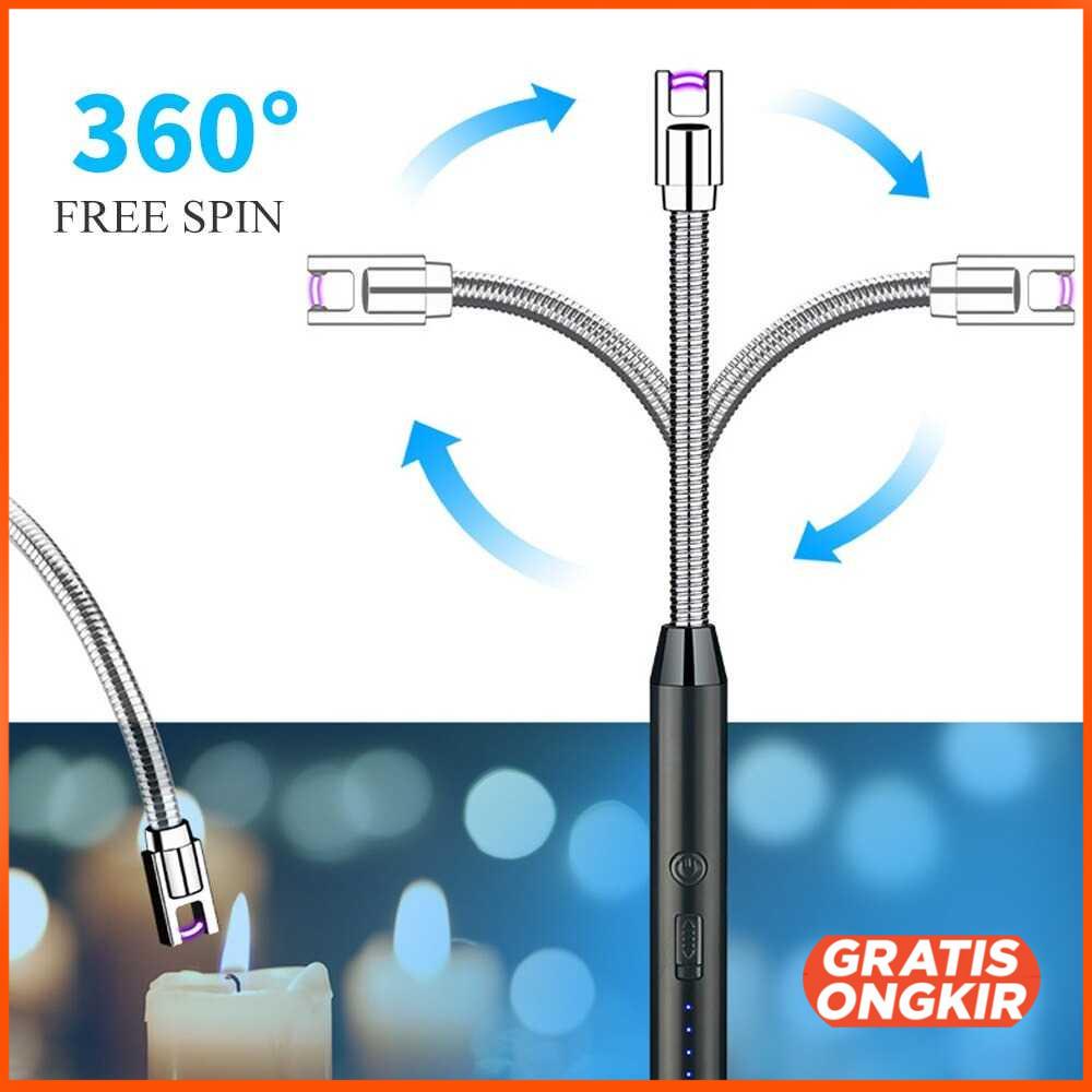 Korek Api Elektrik Arc Cigar Lighter USB Windproof JL867