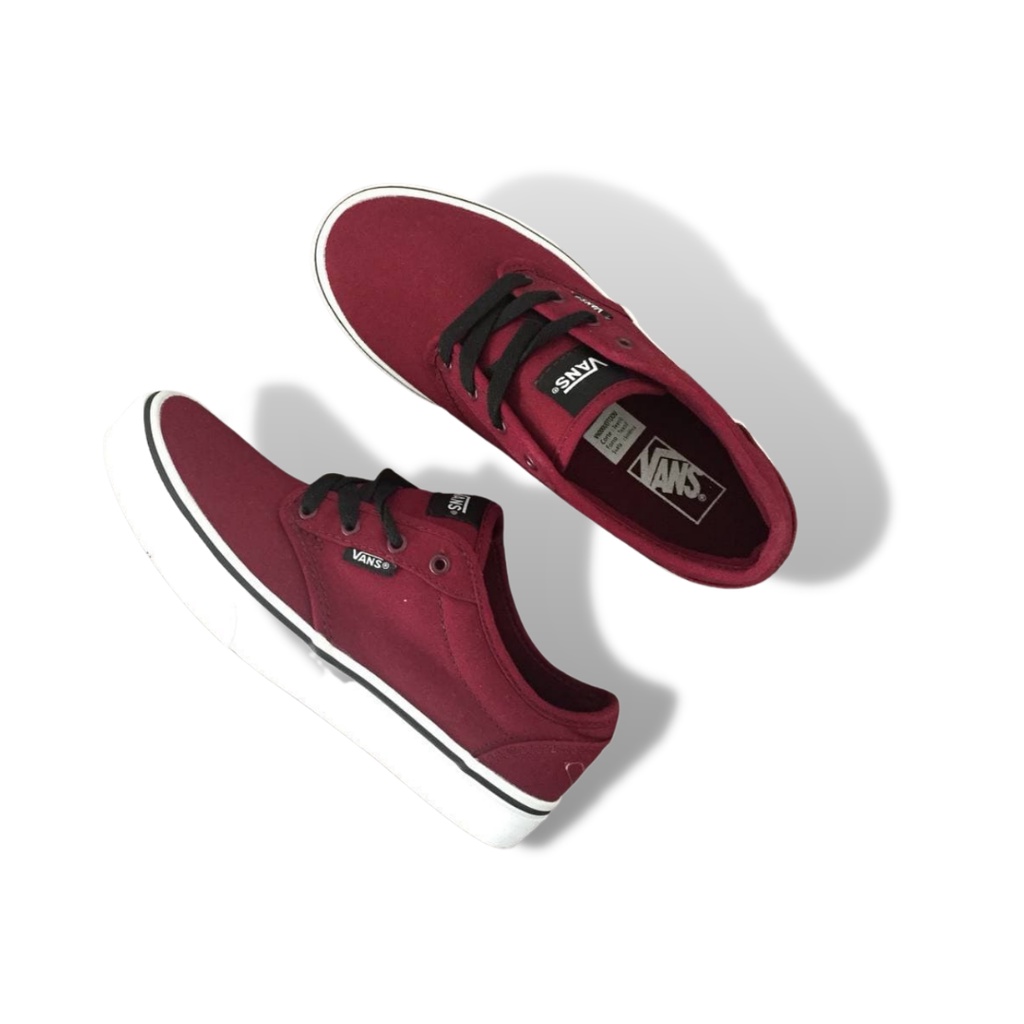 Sepatu Anak Vans Original Vans Youth Atwood Canvas Maroon NO BOX