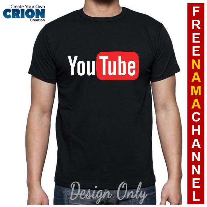 Kaos Youtube Logo - Free Nama Channel - By Crion