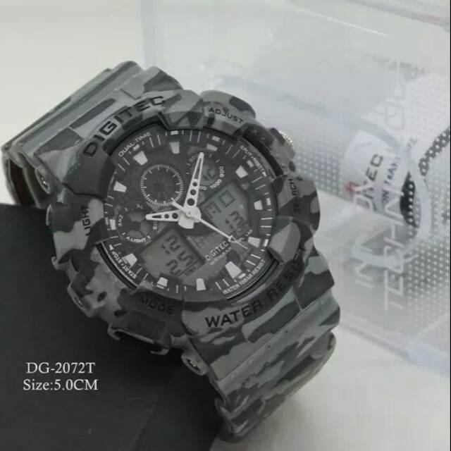Jam Tangan Digitec Army Dual Time Original - Jam Tangan Pria Original - Warna Pilihan