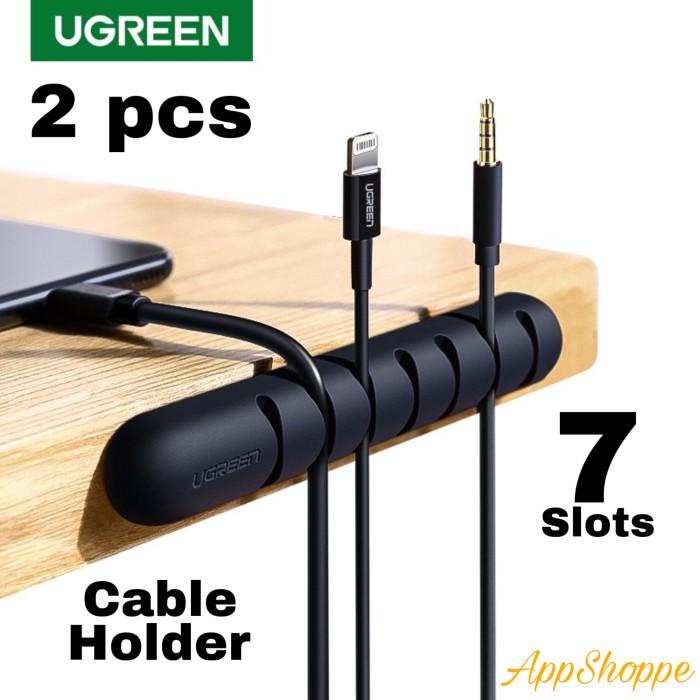 

Holder | Cable Organizer Ugreen 2 Pcs Pack 7 Slots Cable Management Clip System