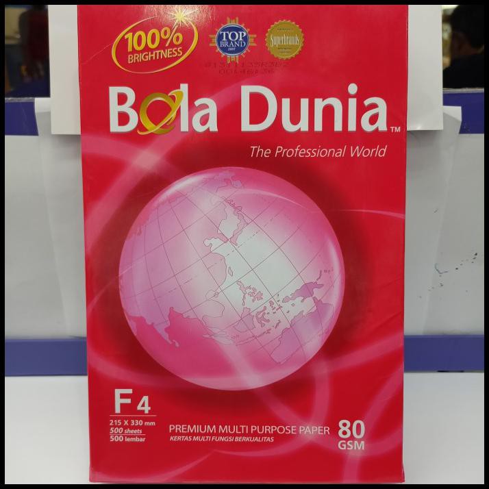 

Khoiri.Olshop | Kertas Hvs Poto Copy Bola Dunia F4 80 Gsm 500 Lembar
