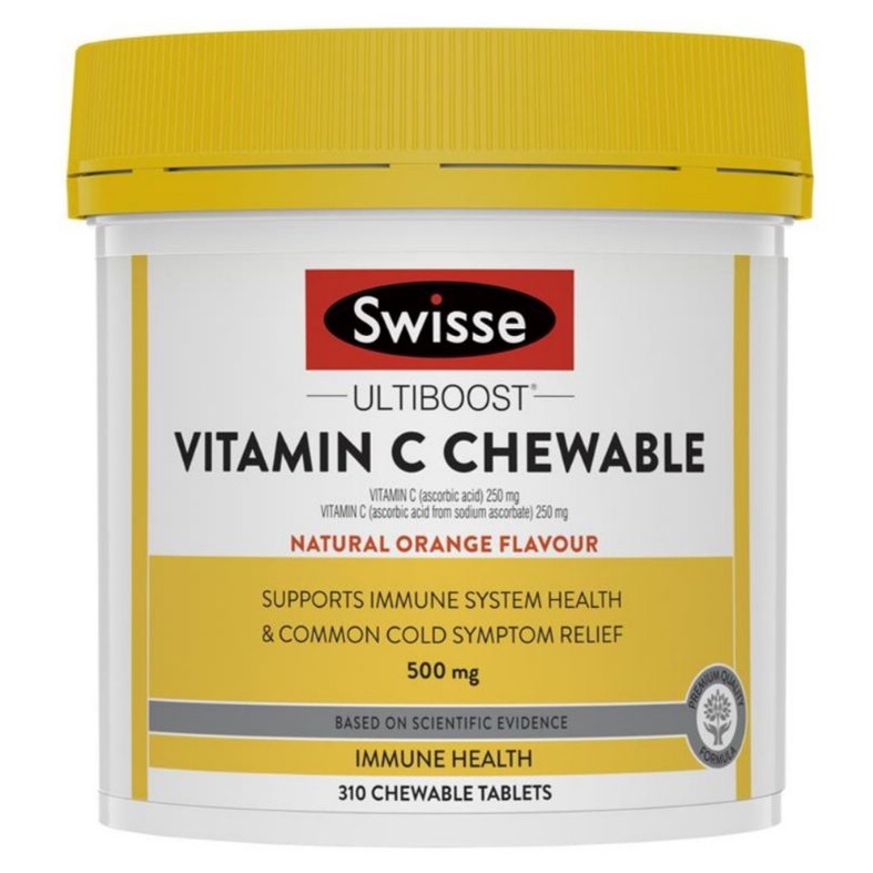 Swisse Vitamin C 500mg 310 Chewable Tablets VIT C