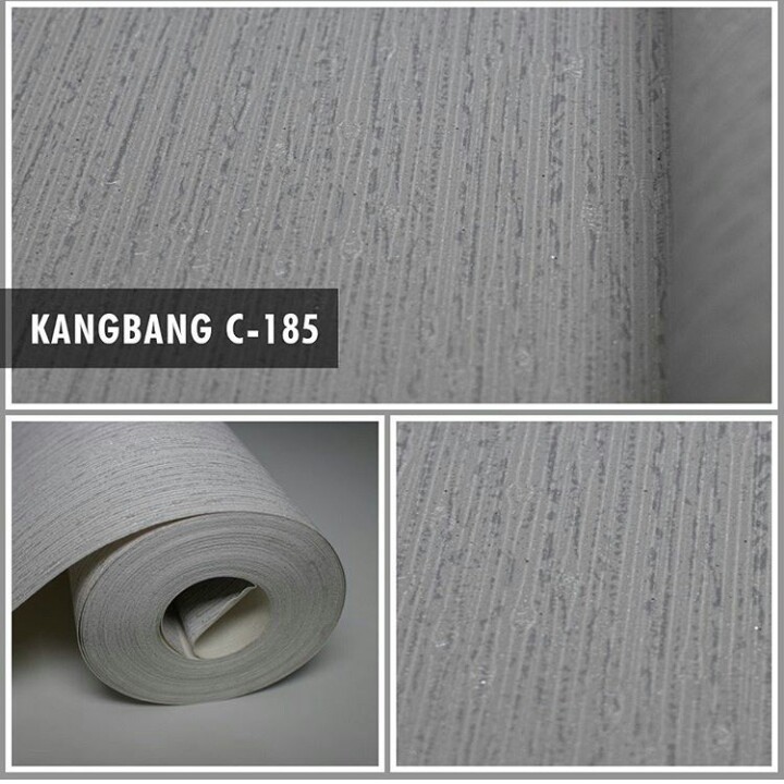 Wallpaper dinding polos vinyl bertekstur