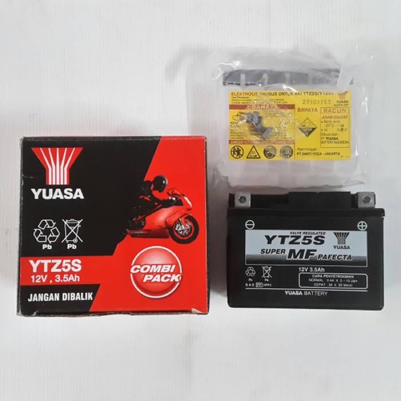 AKI YUASA YTZ5S (Aki Motor Beat, Scoopy, Verza, Revo, Supra X 125, Mio S, Vixion)