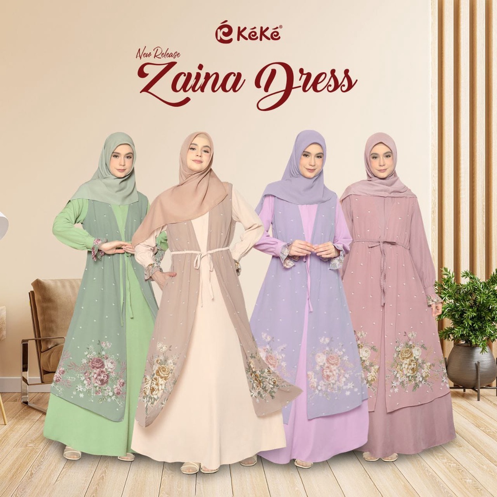 Gamis Dewasa Keke GDK 2119 | Zaina Dress - GDK 2119 Gamis Dewasa Keke Original