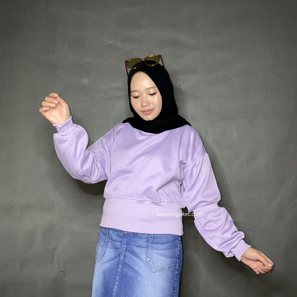 Cordel Croop Sweater II Sweater Croop Model ZARRA Terbaru