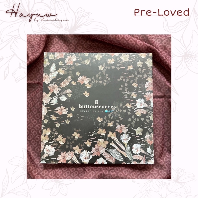 Preloved Buttonscarves Daisy Series Black - HARGA NETT