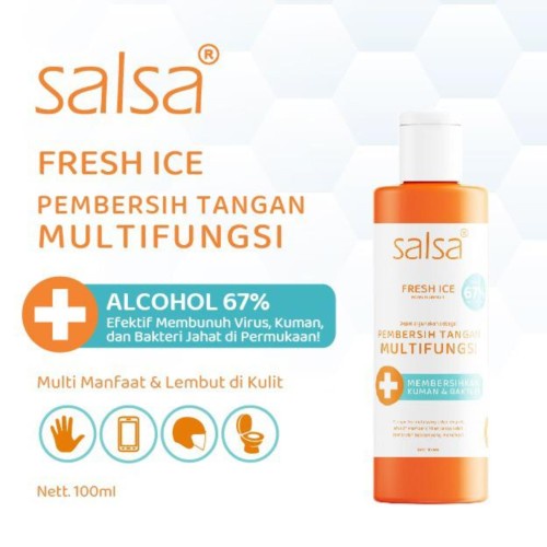 [Per Pc] Salsa Fresh Ice Hand Sanitizer / Pembersih Tangan Antiseptik Original BPOM 100ml