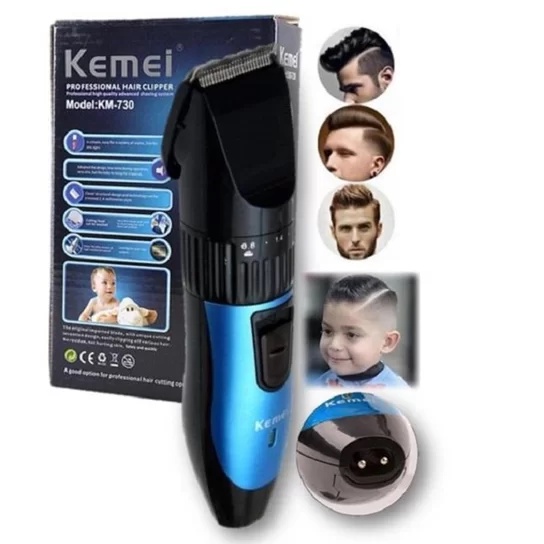 Kemei KM-730 Alat Cukur Portable Electric Hair Trimmer Shaver