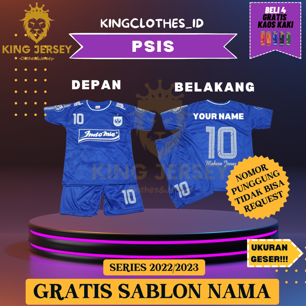 JERSEY BOLA PSIS UNTUK ANAK ANAK 0-15 TAHUN KEATAS