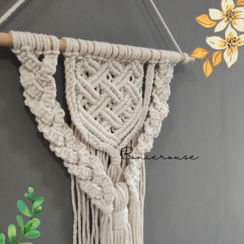 Macrame Hiasan Dinding Wall Hanging Aesthetic Minimalis Boho
