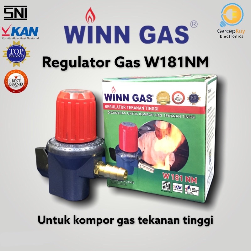 Regulator Gas LPG / Kompor Tekanan Tinggi Winn Gas W181NM Original