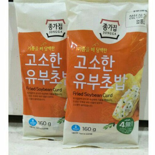 

chongga soybean fried curd 160 gr - kulit tahu korea
