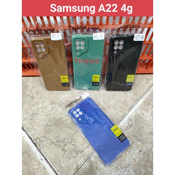 Softcase Samsung A22 4G Silikon Casing Selicon Case Macaron Pelindung Pro Camera