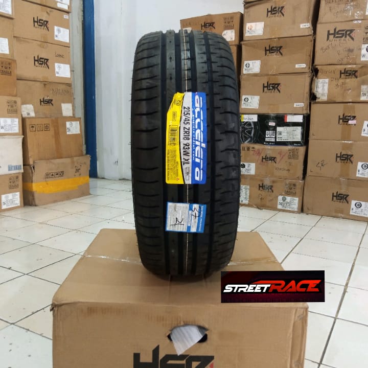Ban mobil Ring 18 45/215 ACCELERA PHI ukuran 215/45 R18 Ban tubles