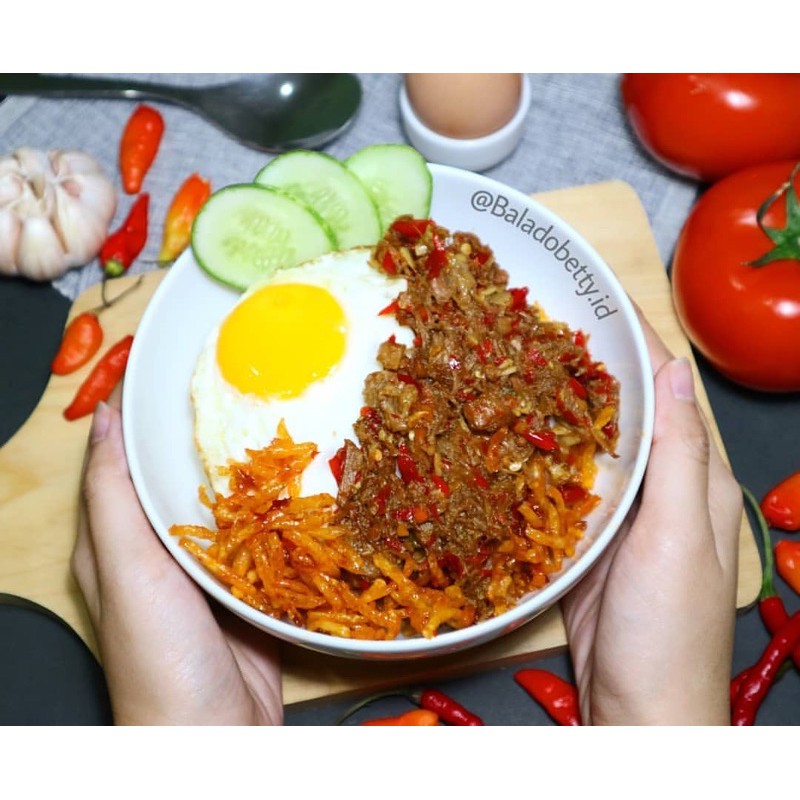 

Nasi Balado komplit