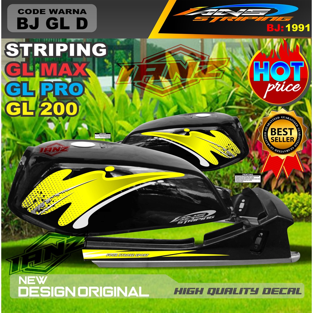 TERMURAH STIKER GL PRO / STRIPING TERMURAH GL MAX / STIKER MOTOR VARIASI HONDA GL