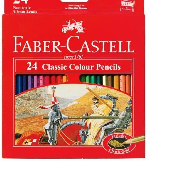 

☟ Pensil Warna Faber Castell Classic 24 warna ➲