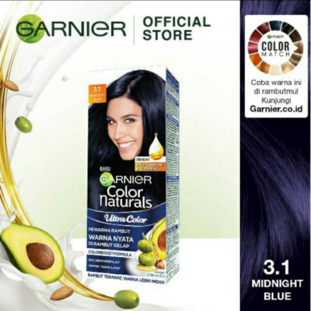 GARNIER COLOR NATURAL MIDNIGHT BLUE (KEMASAN BOX)