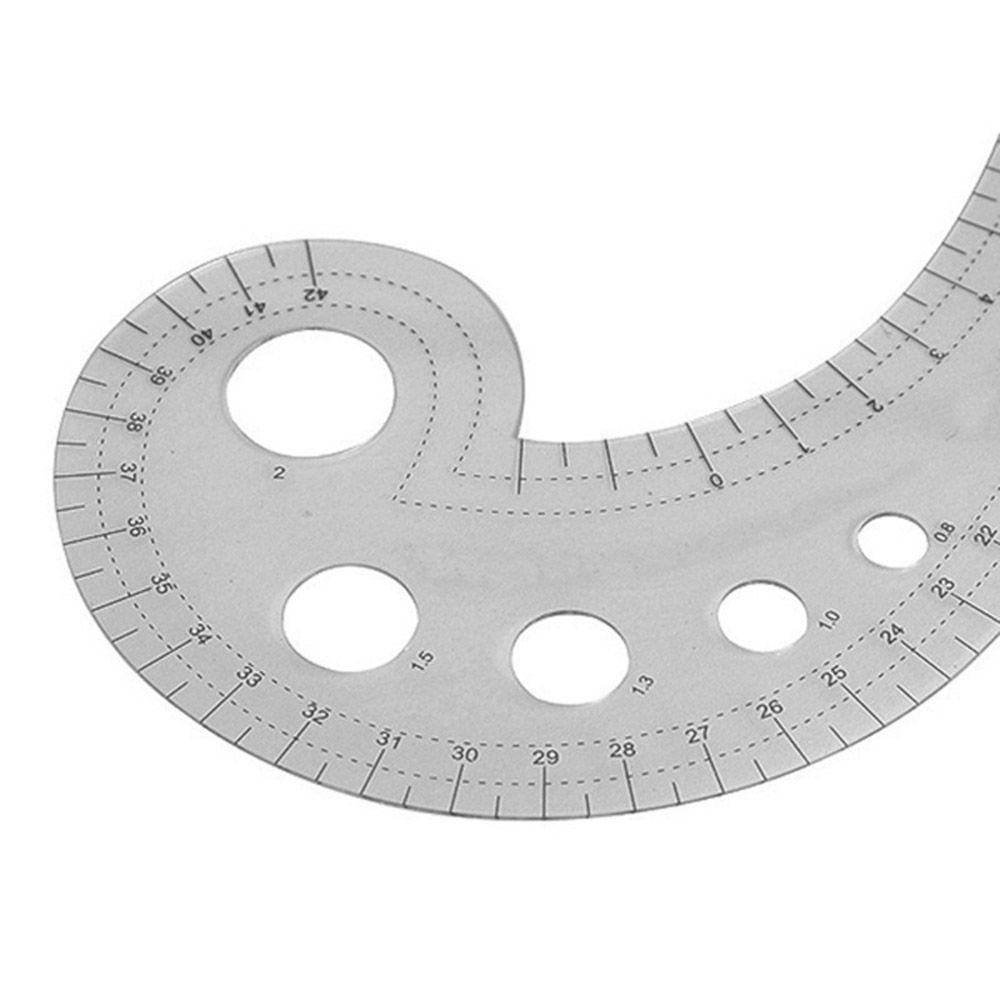 [Elegan] French Curve Ruler Pakaian Panjang Pembuatan Pola Transparan Untuk Dressmaking Tailor Grading Desain Spline Plastik